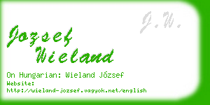 jozsef wieland business card