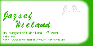 jozsef wieland business card